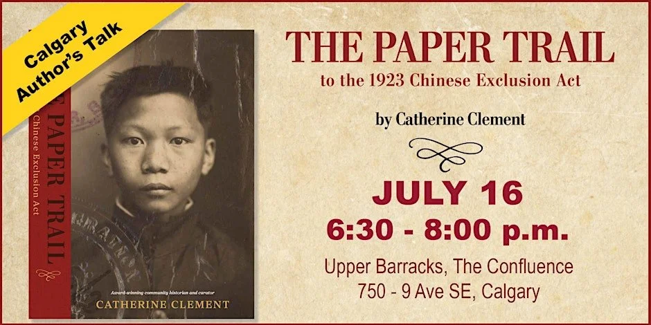 Book Launch: The Paper Trail to the 1923 Chinese Exclusion Act (Calgary)