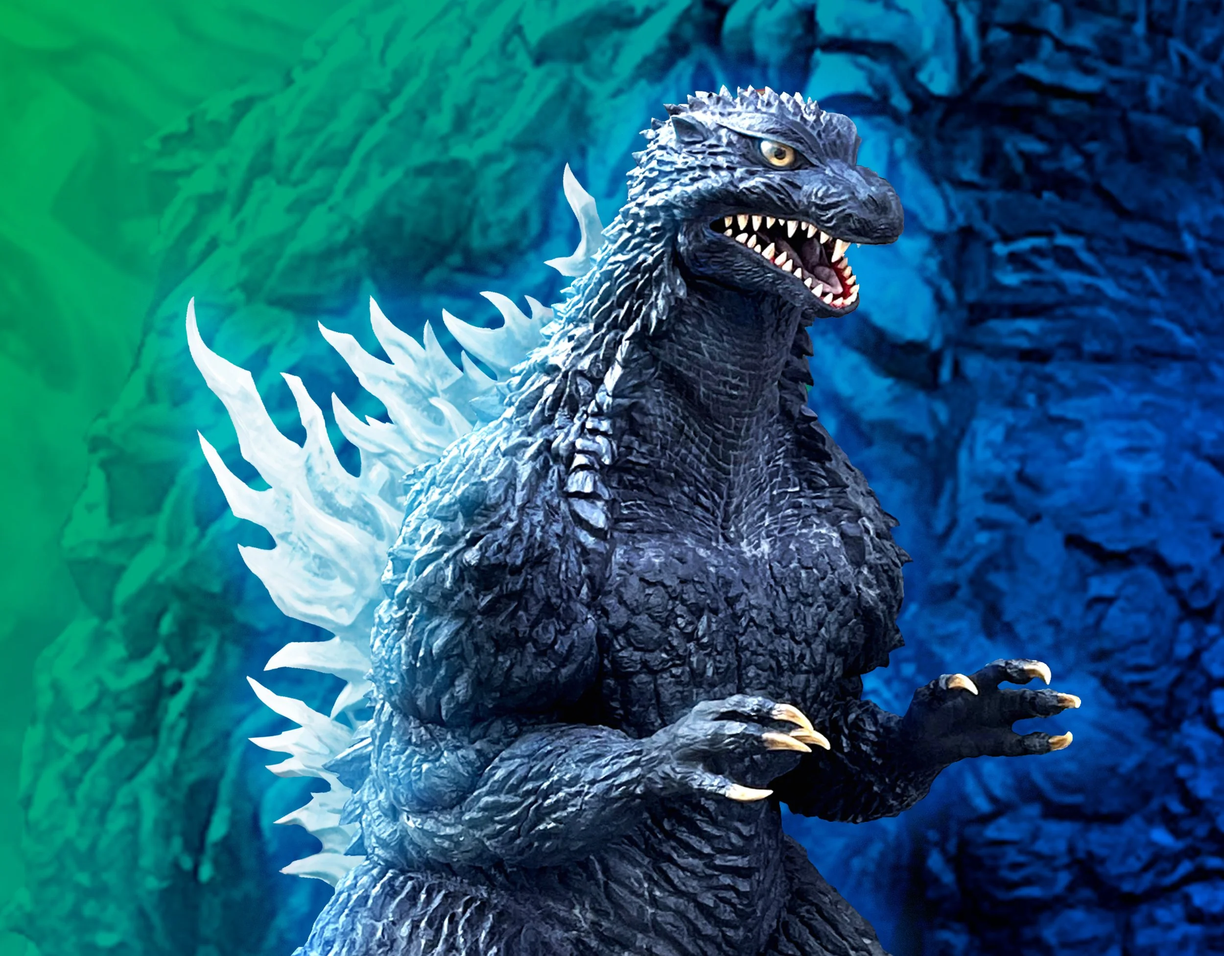 Photo of Project Nautilus in his Godzilla cosplay