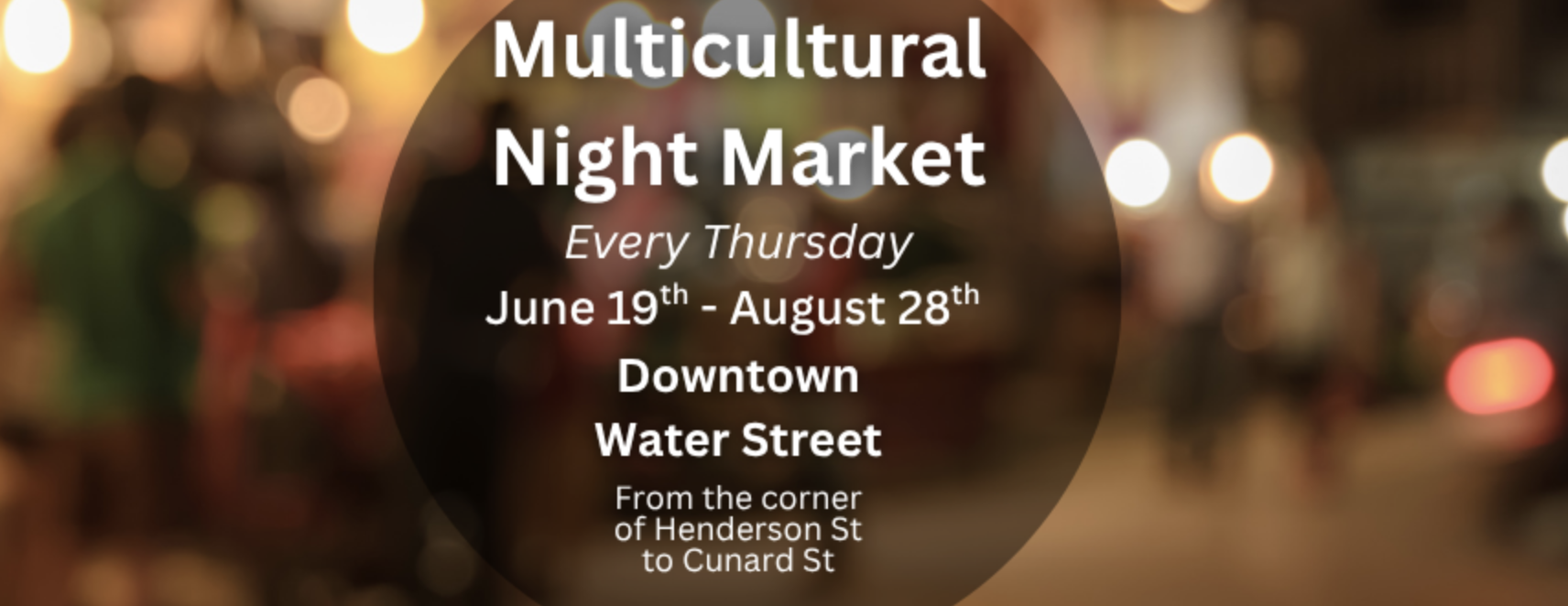 Marché nocturne multiculturel