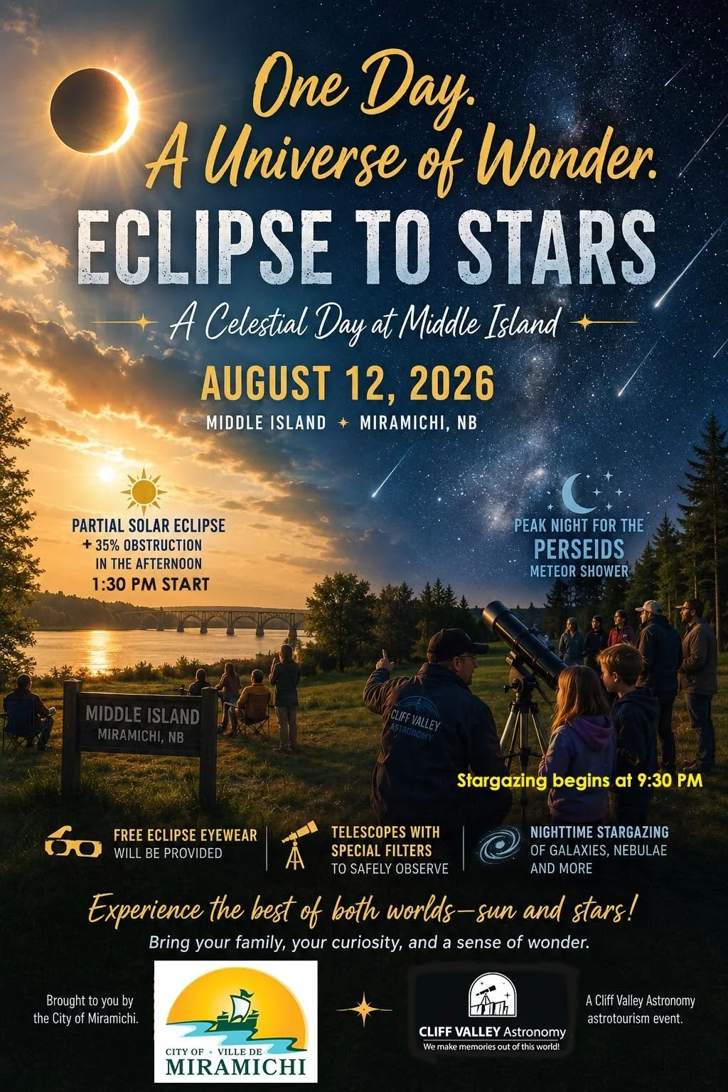 De l’éclipse aux étoiles : une journée céleste à Middle Island
