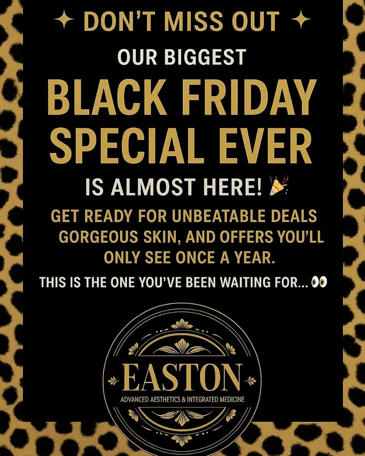 Look out this week for our biggest sale ever @ EAA ( the real deal)