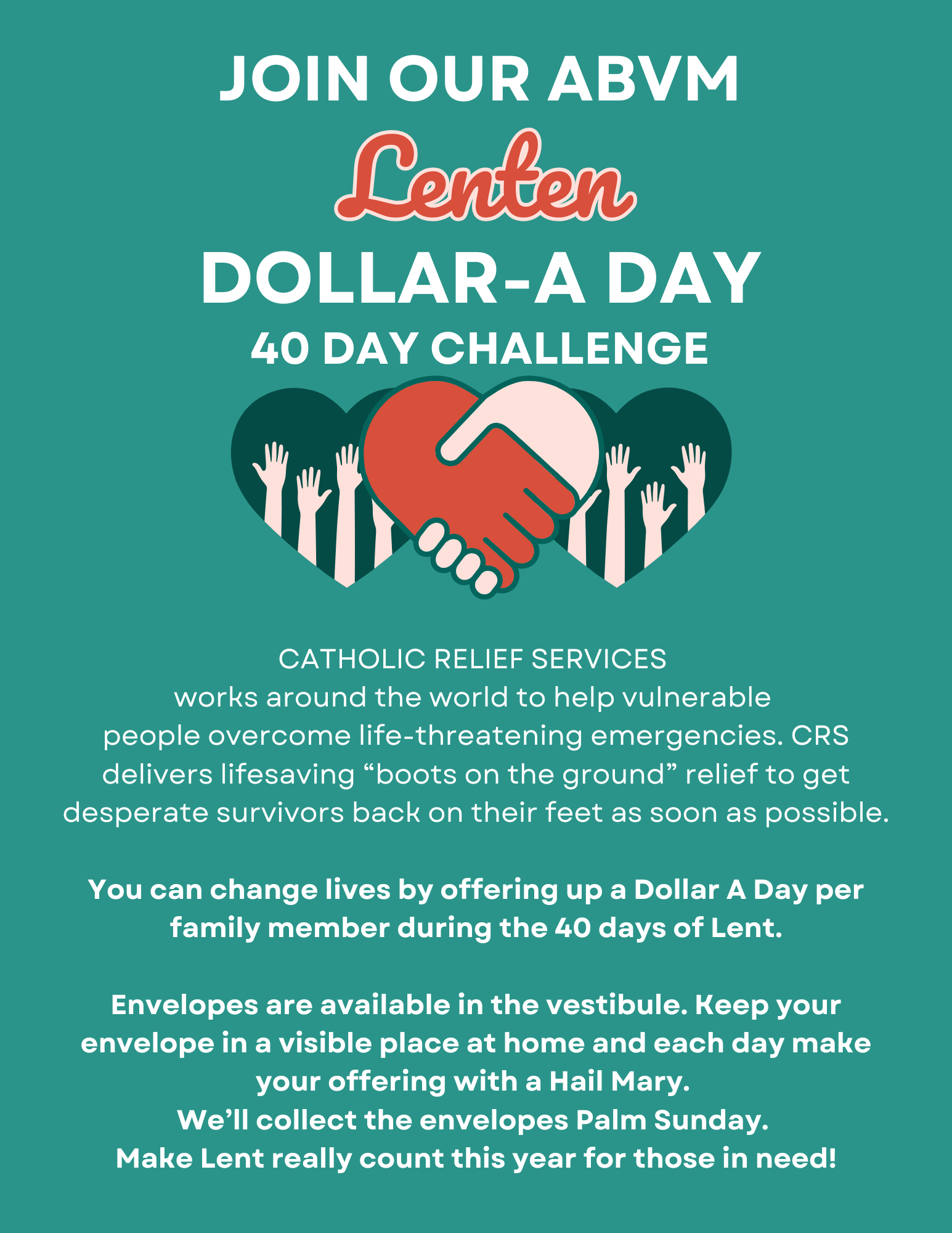 Lenten Dollar-A-Day Challenge
