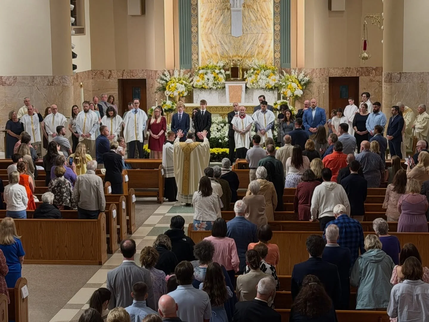 Easter Vigil 2026 at St. Denis 🙏🏼 May God bless each person who received their sacraments this year!