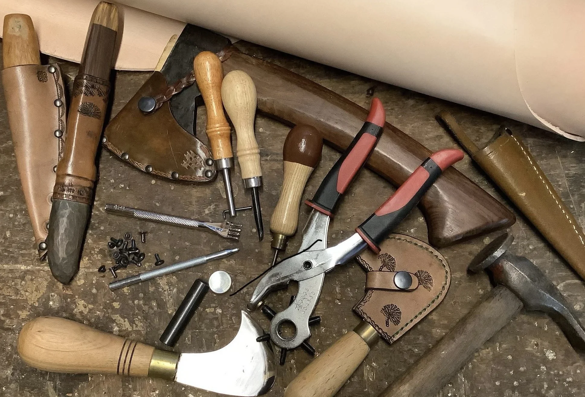 Leatherworking with Ian and John