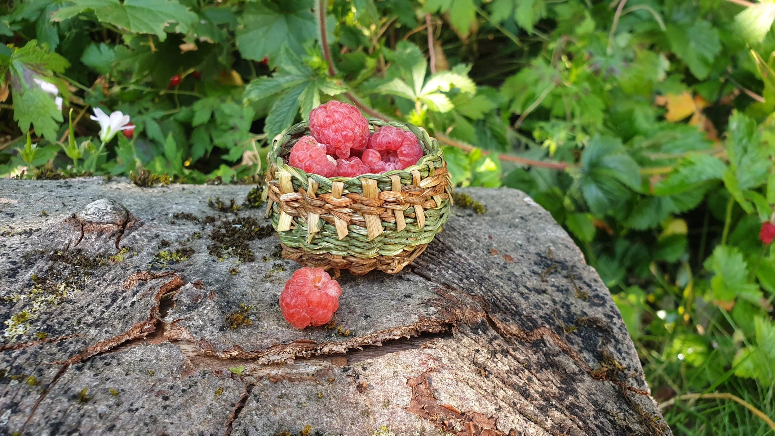 Miniature baskets with Suzee