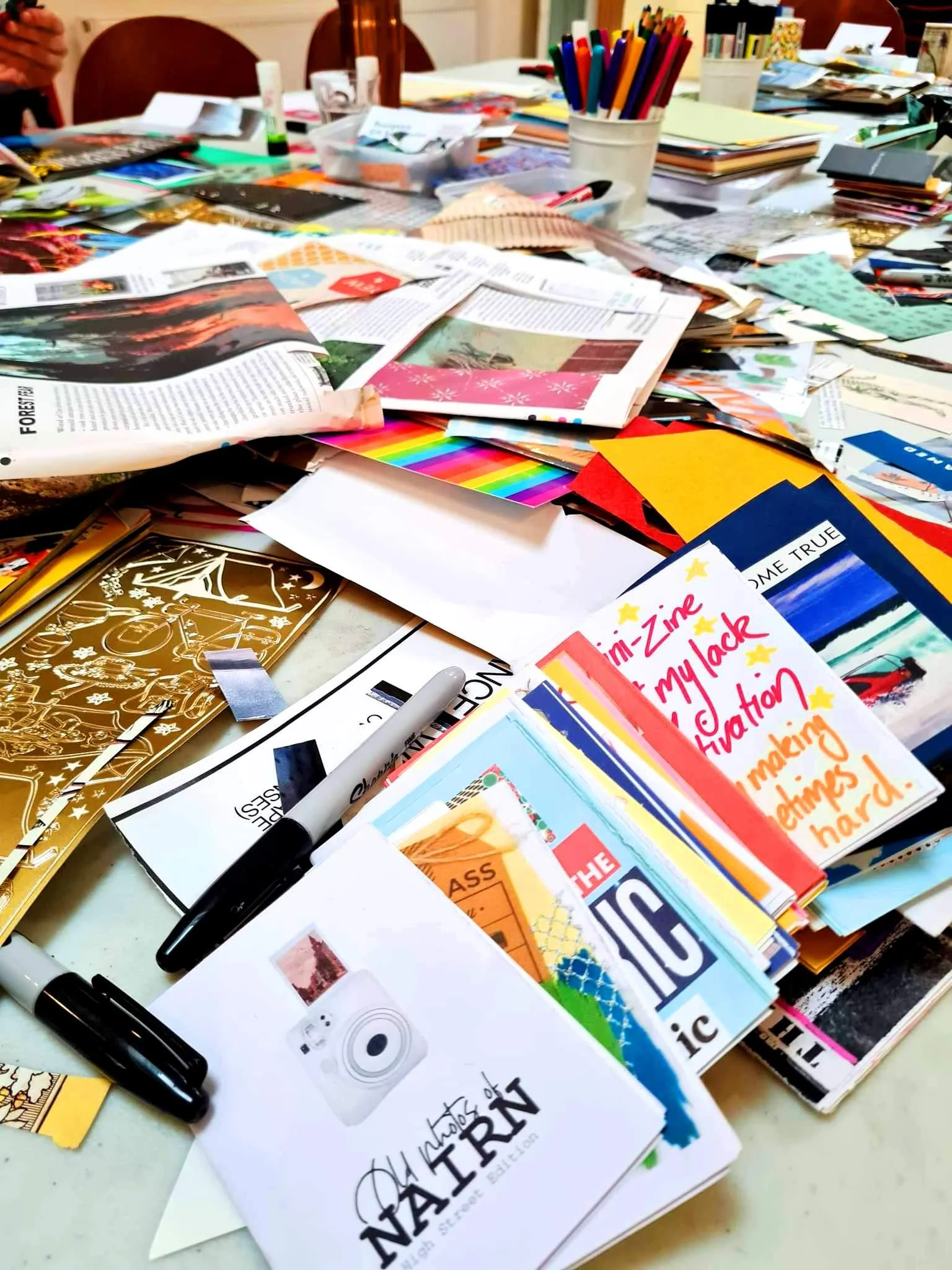 Using Collage Techniques to Make Mini-Zines, with Coin-Operated Press