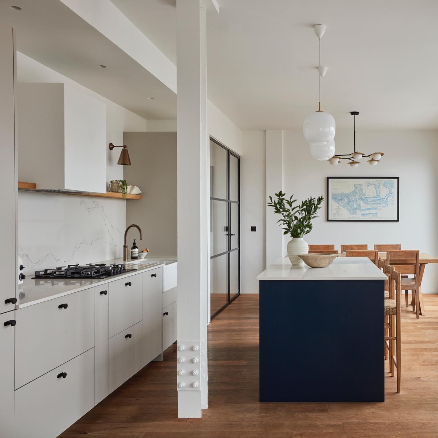 TANNER ST | Where to splurge and where to save? With every project we are always looking at ways to make the most with the budget without compromises on functionality, durability and of course style. On this kitchen we opted for IKEA base cabinets an