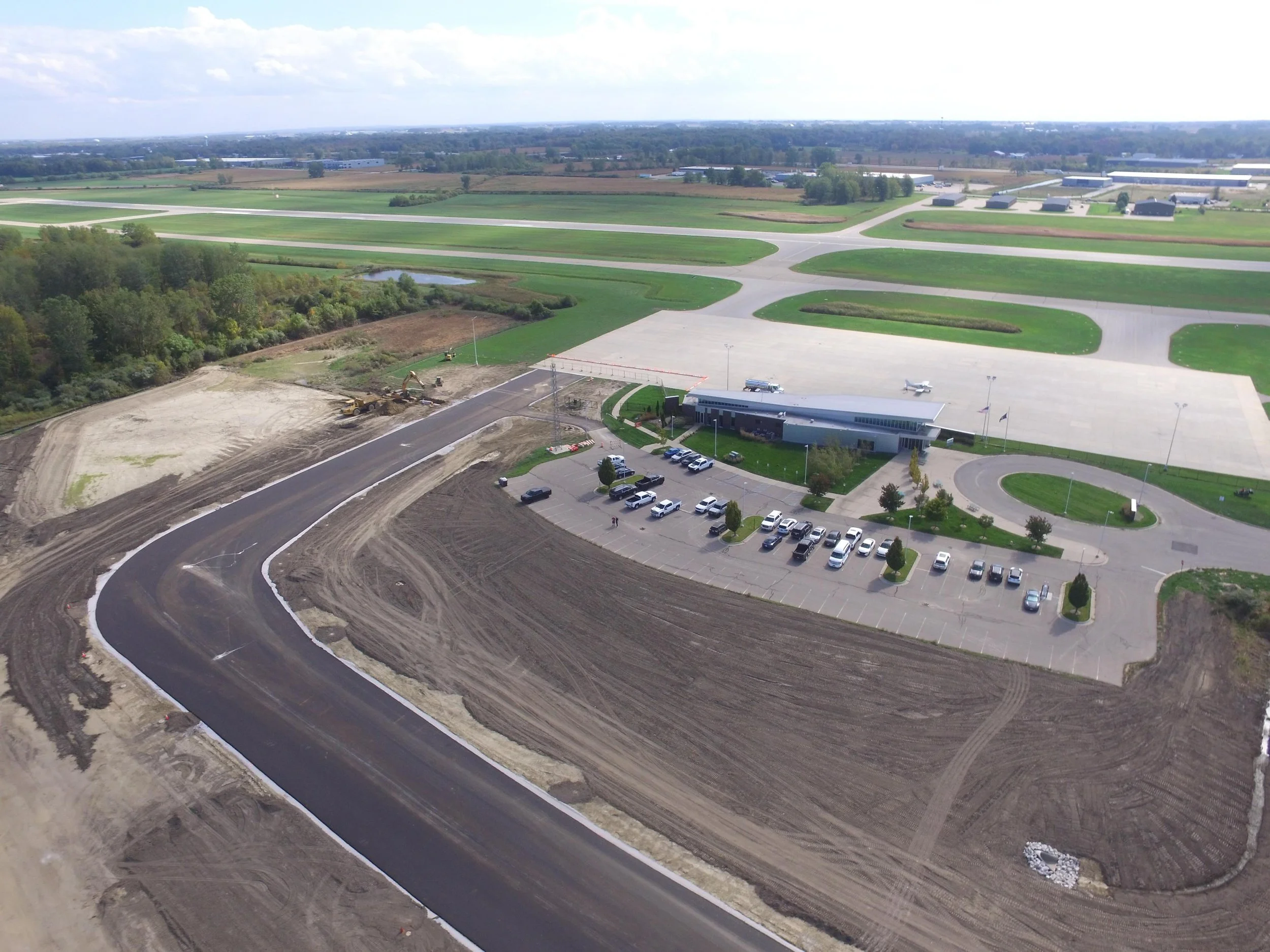 Airport celebrates completion of taxi lane