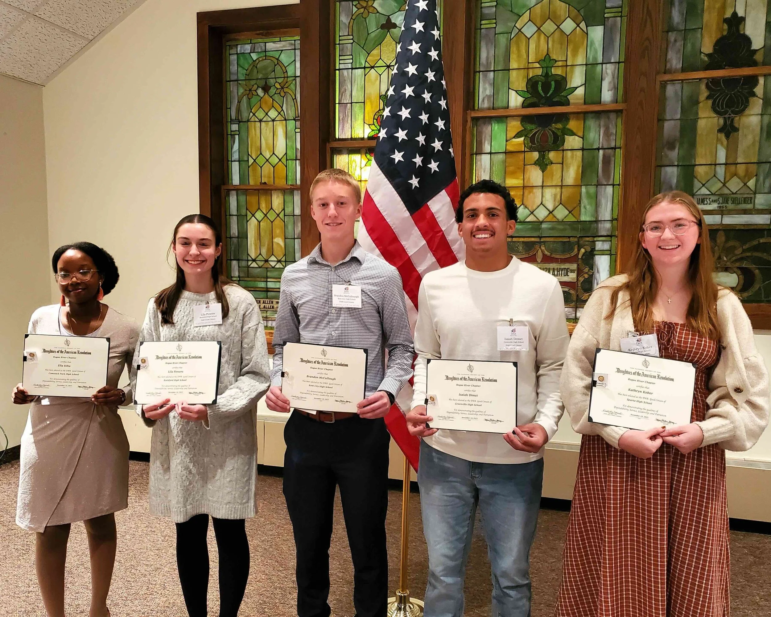 Students honored for patriotism and leadership&nbsp;