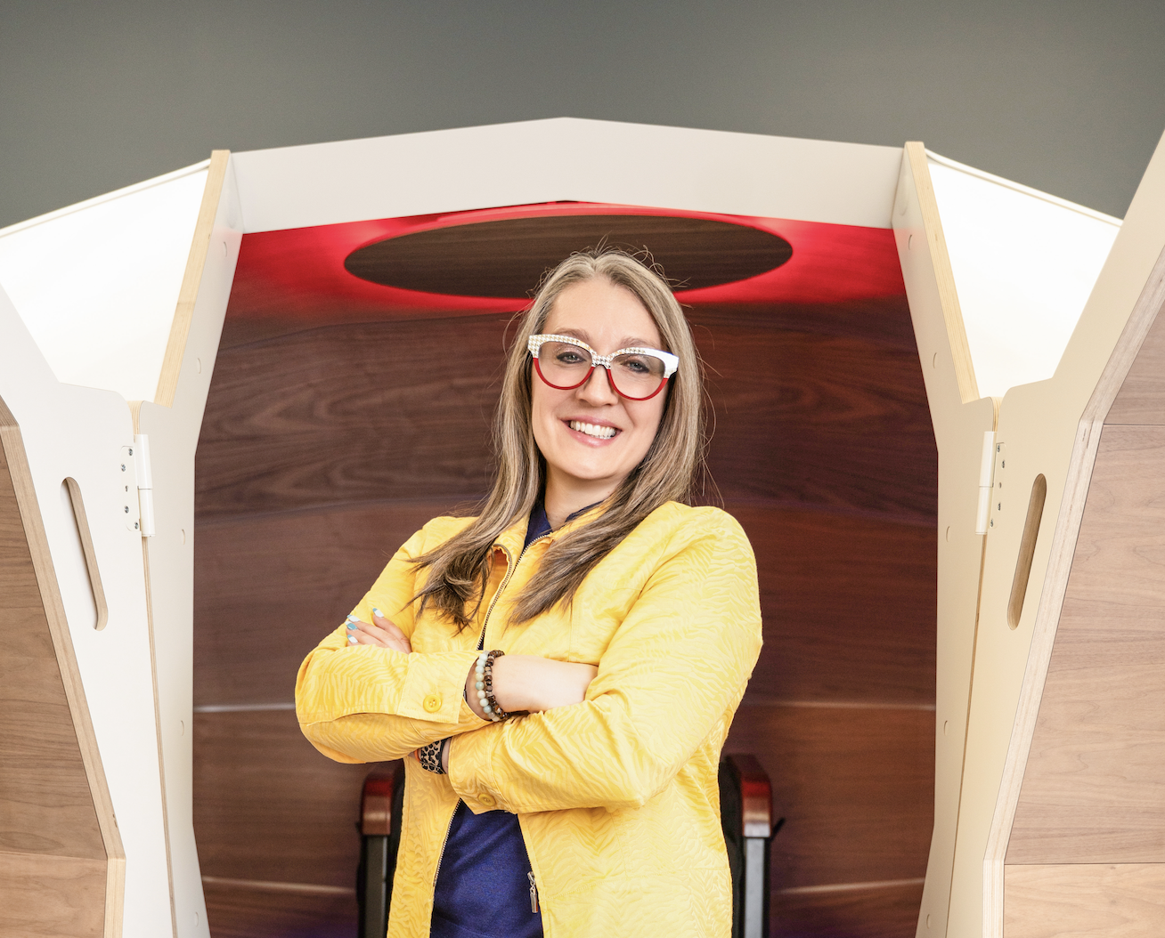 Geometric sound and light chamber offers unique wellness experience &nbsp;