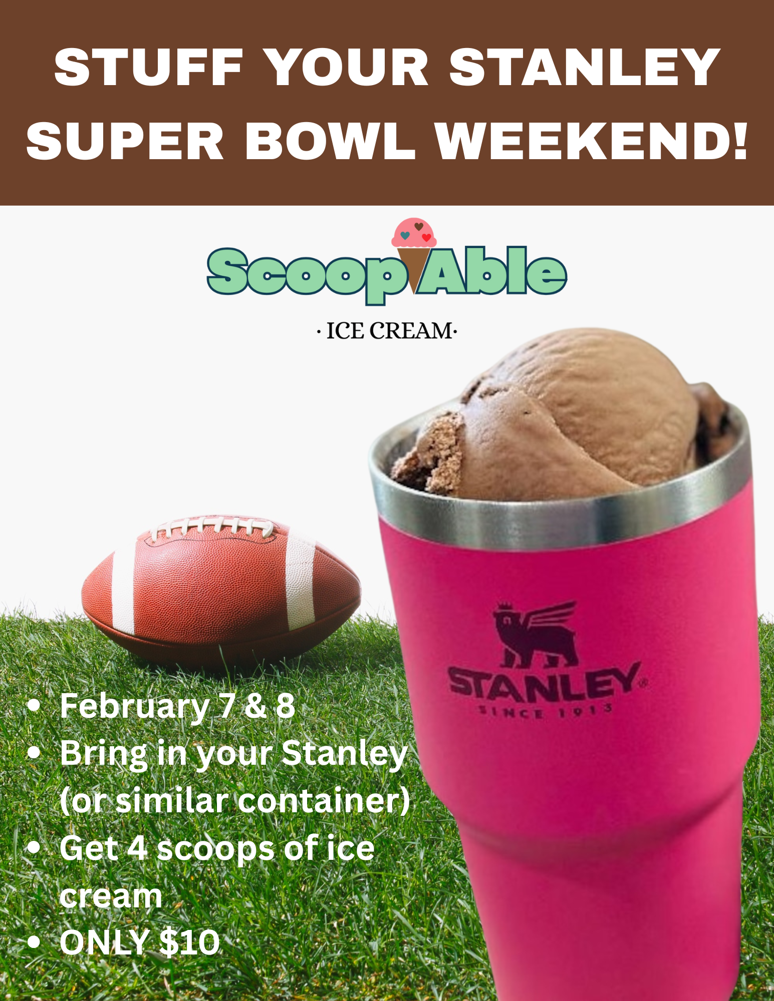 Stuff your Stanley - Super Bowl Weekend!
