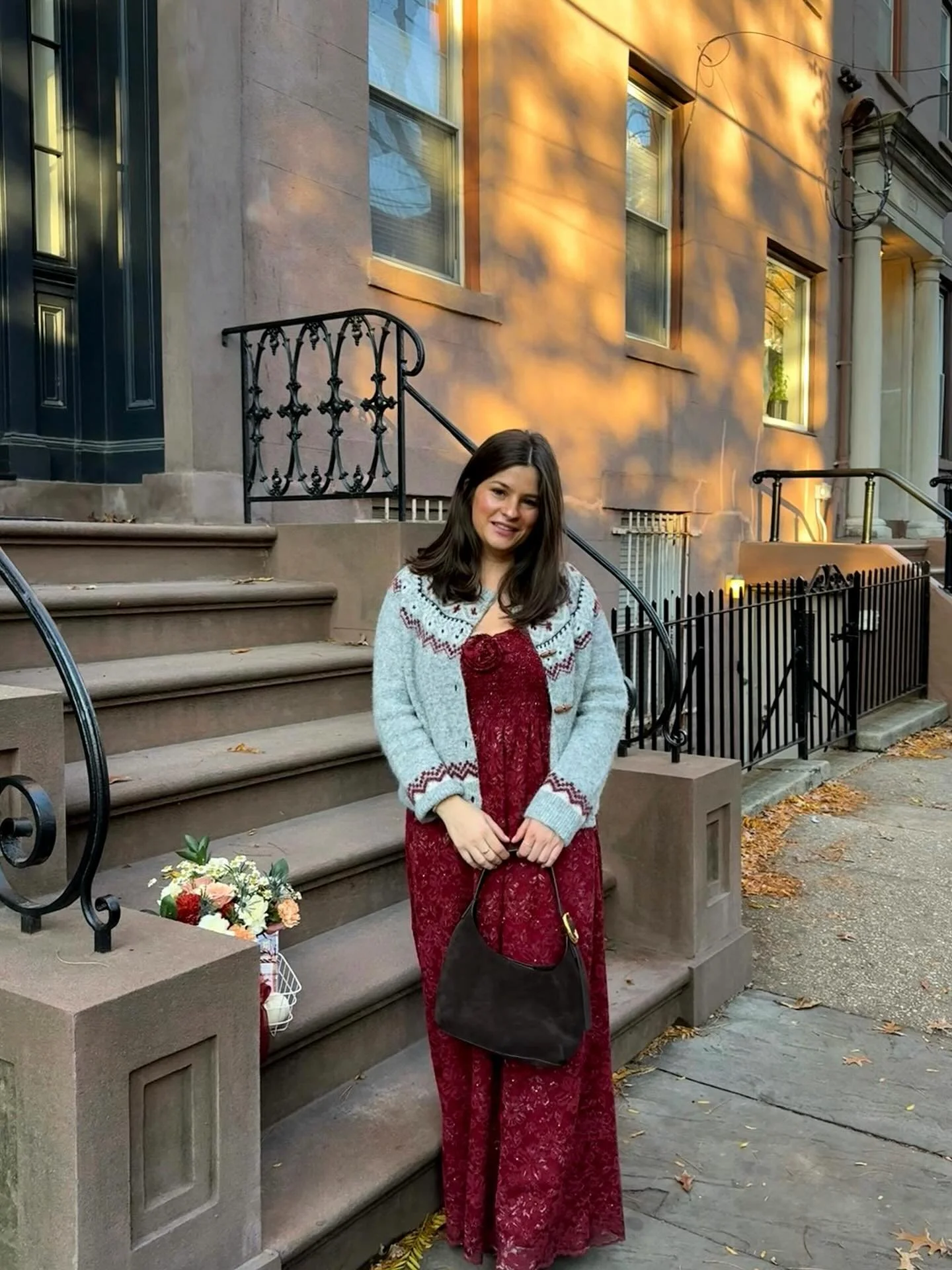 current state of the union:
In: pies, Friendsgiving (before that we had Pranksgiving), posing on stairs, fair isle and the Pats being on top of the league 🍂