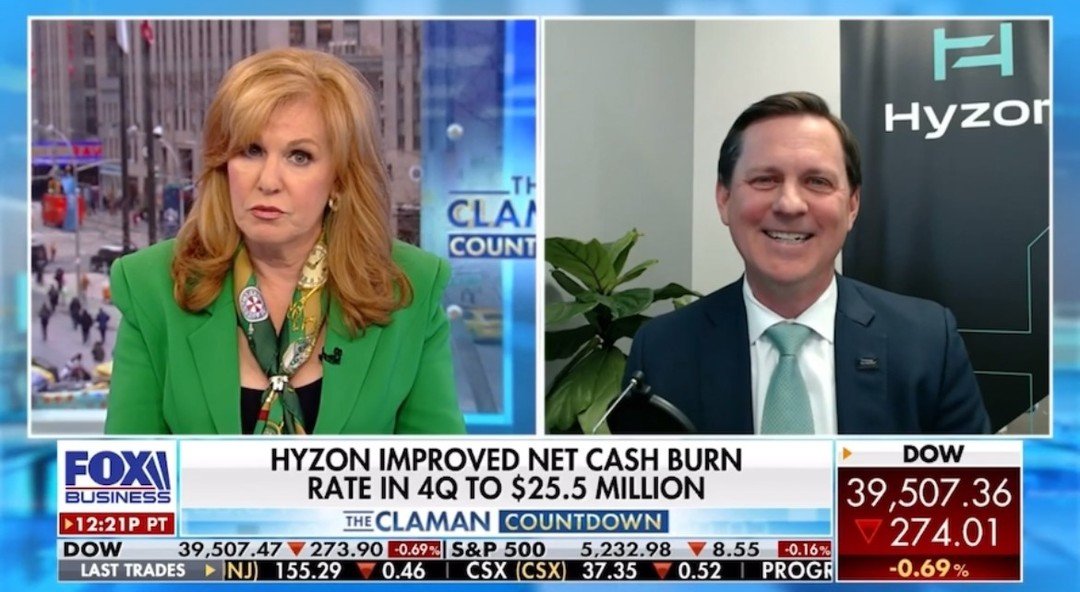 🚀 &ldquo;We are just getting started.&rdquo; Listen to Hyzon&rsquo;s chat on @foxbusiness's @clamancountdown with CEO Parker Meeks!

💪 Hear about how our FCEVs excel in range, refueling, and payload&mdash;with the market's most powerful fuel cell o