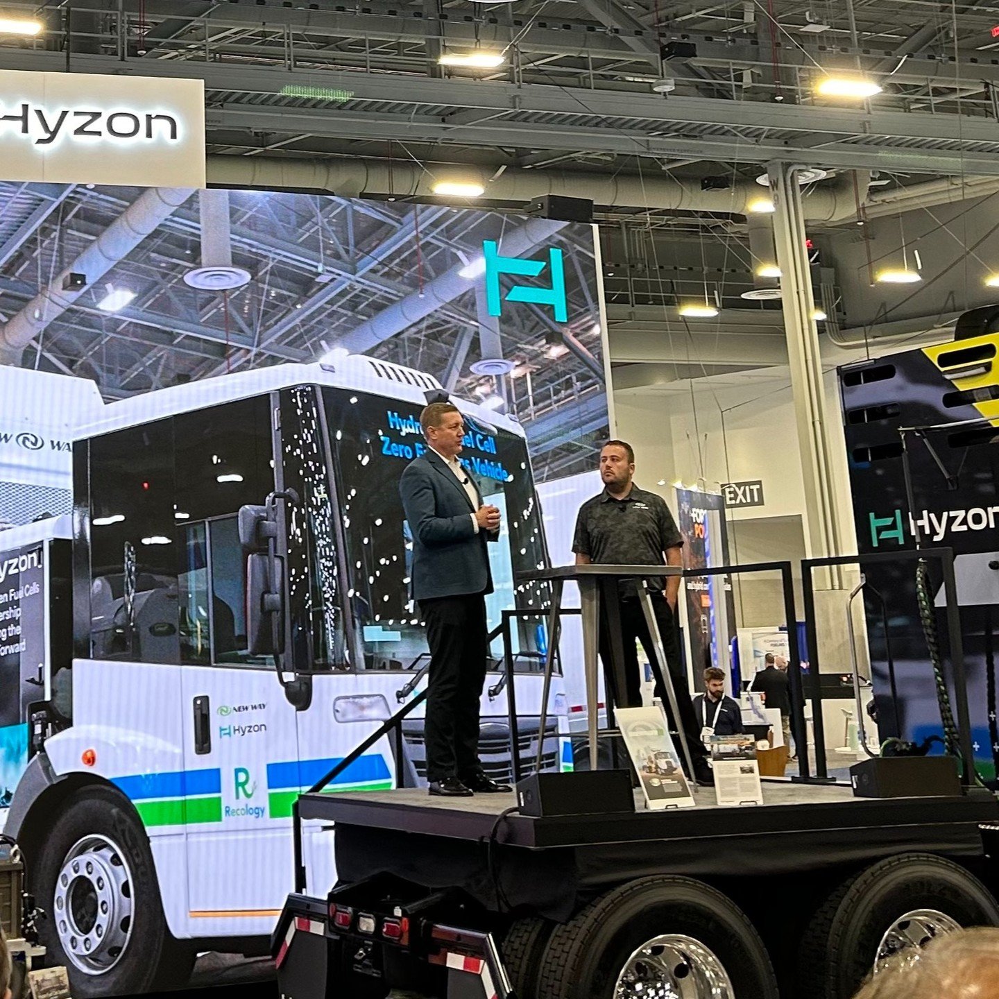 Closing our Hyzon Connects series on a high note, Steve Boyer of Hyzon and Tyler White from @newwaytrucks spelled out how our joint innovation, North America's first hydrogen fuel cell electric refuse truck, is cleaning up garbage collection without 