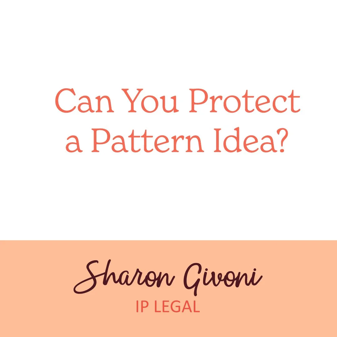 Can You Protect a Pattern Idea? 