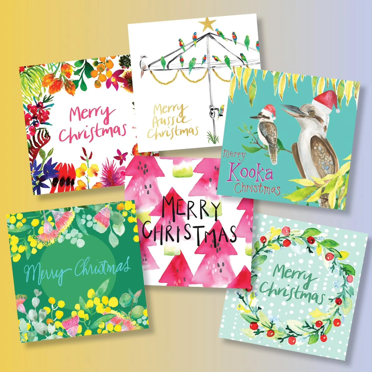 Looking for unique Australian themed Christmas cards?
All new designs are available to buy from my website www.rachaelkingdesigns.com 
#australianchristmas #christmasinaustralia #aussiechristmas #seasonsgreentings #christmas2025