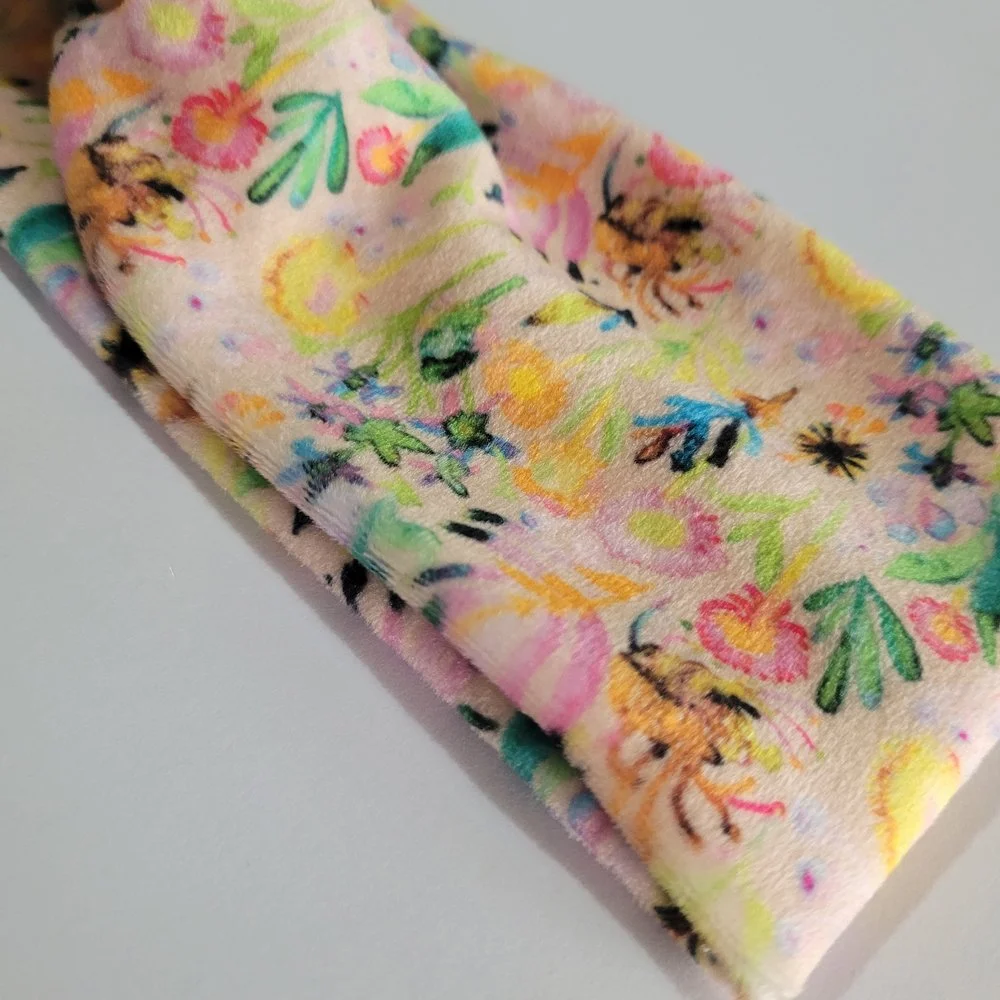 Stretch Velvet Headband Oatmeal Natives