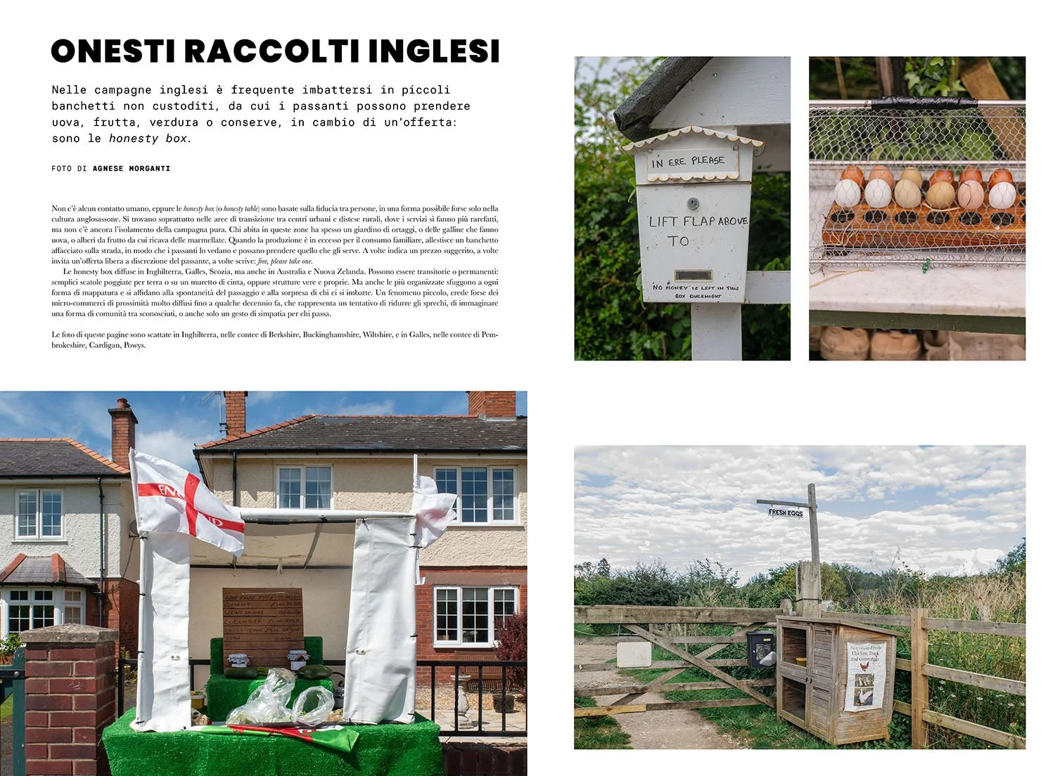 Agnese Morganti Honesty Box photo project published in L'Integrale