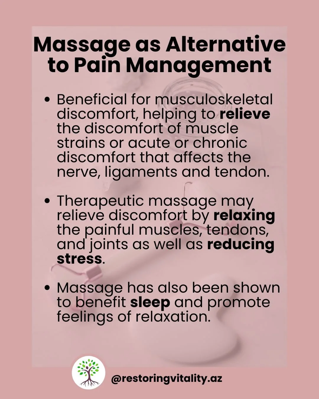Come and explore different causes of acute and chronic pain can be treated with various traditional treatments.
-
 FREE Event host by Dr. PawKamwee from @restoringvitality.az  and Katelyn Brannigan from Black Canyon Spa (November 7, 2025 at 6PM) 
-
?