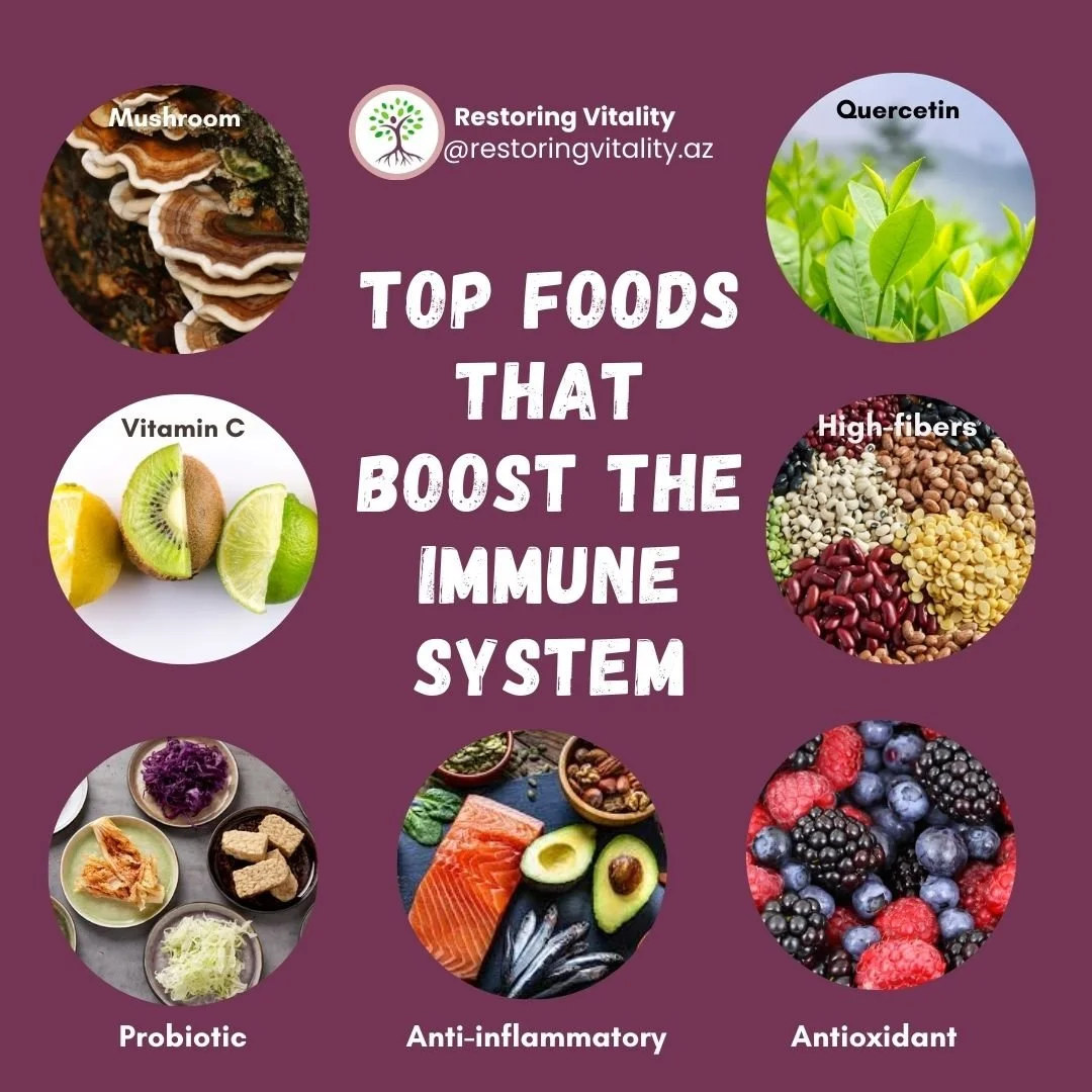 🥗Nutrition plays an important role in supporting immune health, emphasizing the need for nutrient-dense, antioxidant-rich foods. 
🥝Vital nutrients for immune cell growth and function include vitamin C, vitamin D, zinc, selenium, iron, and protein. 