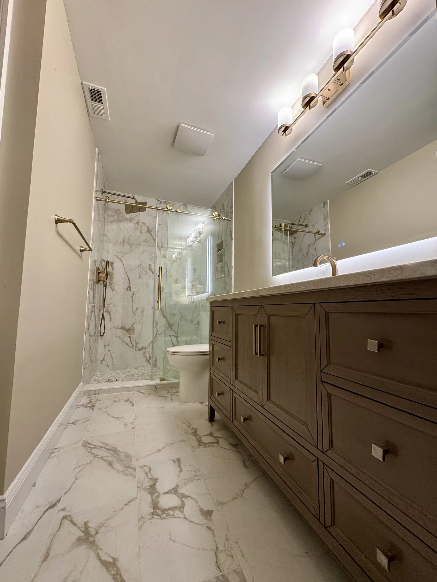 Refined Guest Bath Retreat | Raleigh, NC