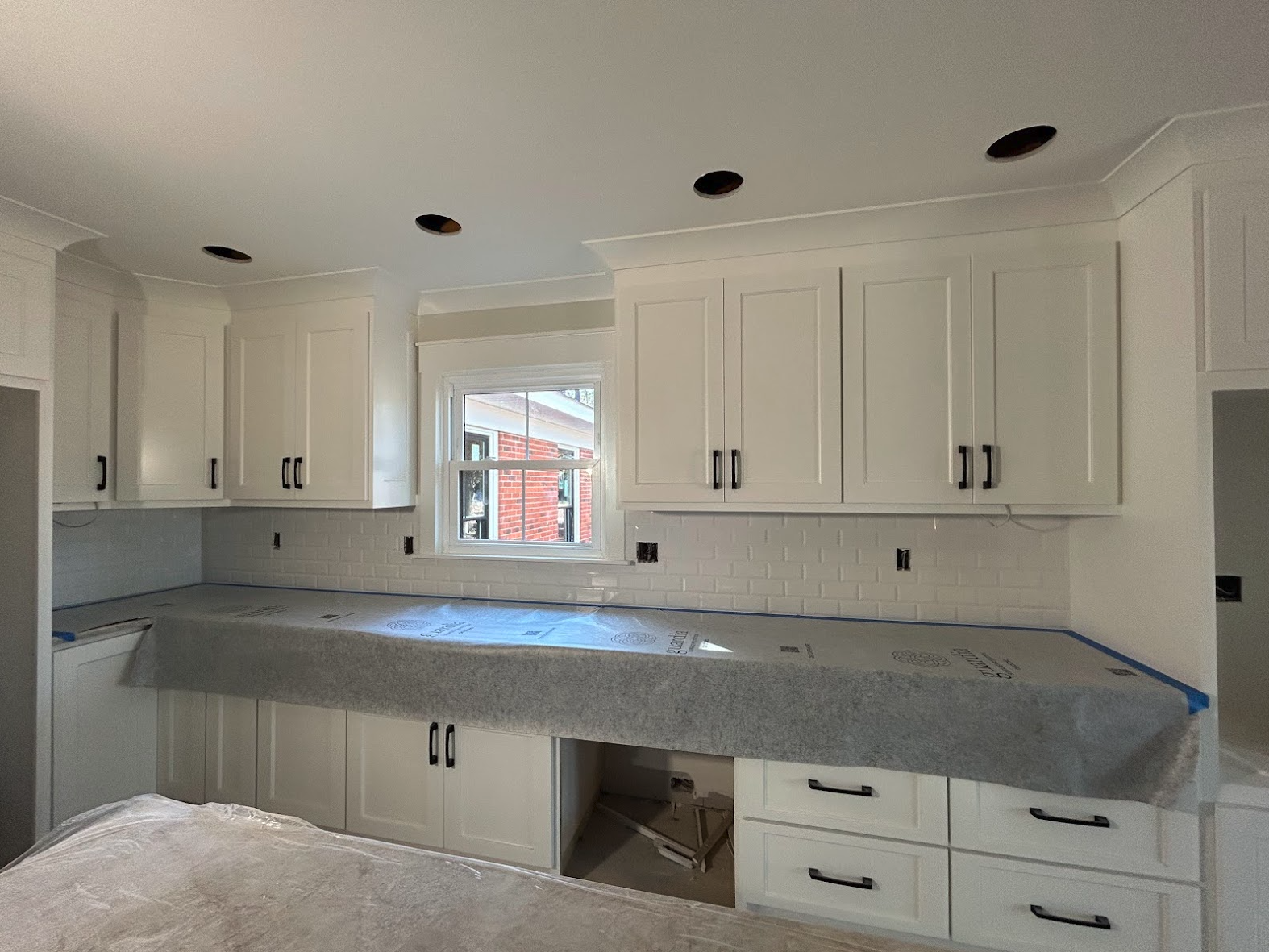 White Subway Backsplash | Dunn, NC
