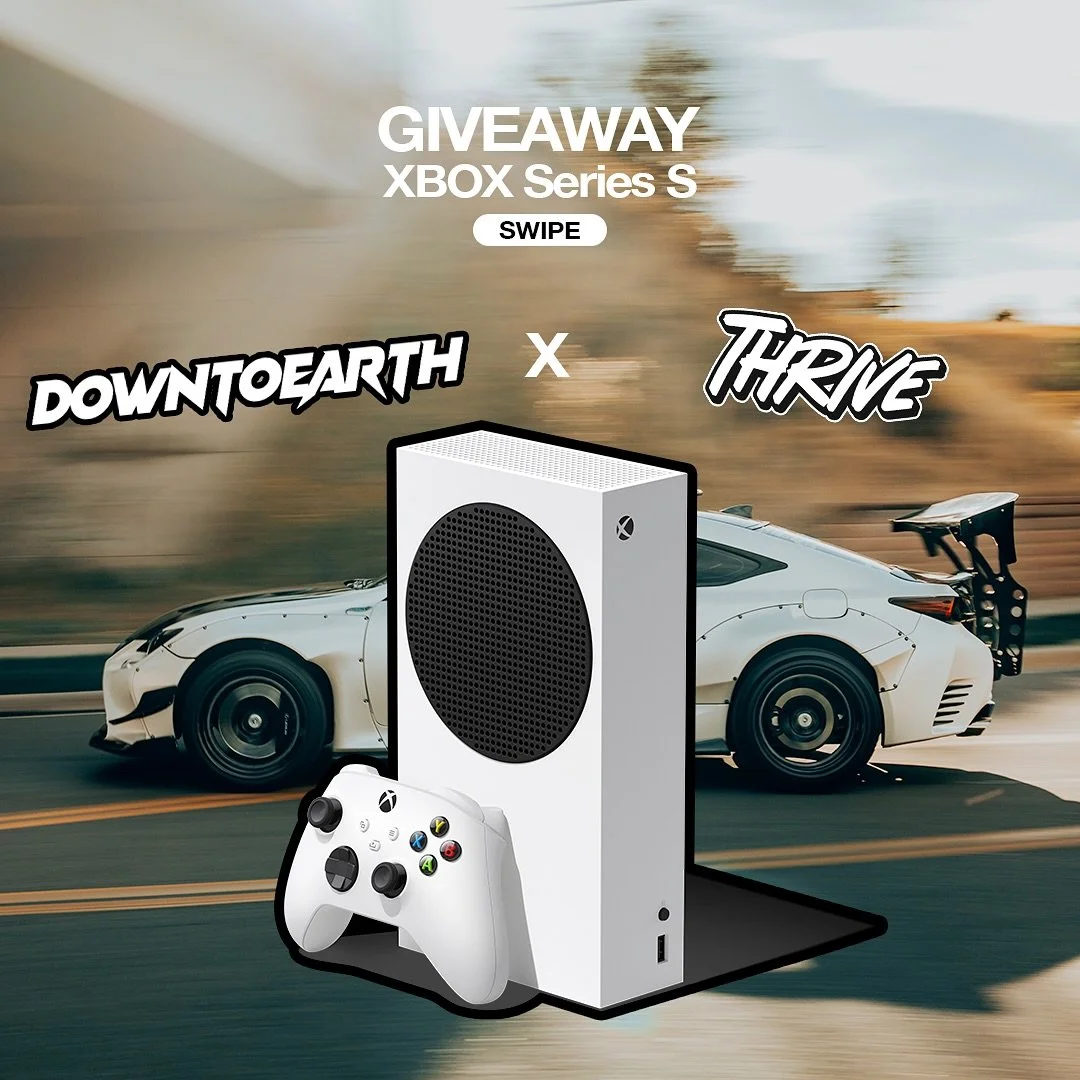 🚨GIVEAWAY #2 🚨

DTE and @thrive__official are giving away an Xbox Series S for anybody that shows up to #MileHighV

How to enter:

1. Every attendee at Down To Earth Mile High will get a raffle ticket upon entry. Hold on to this!

2. Every addition