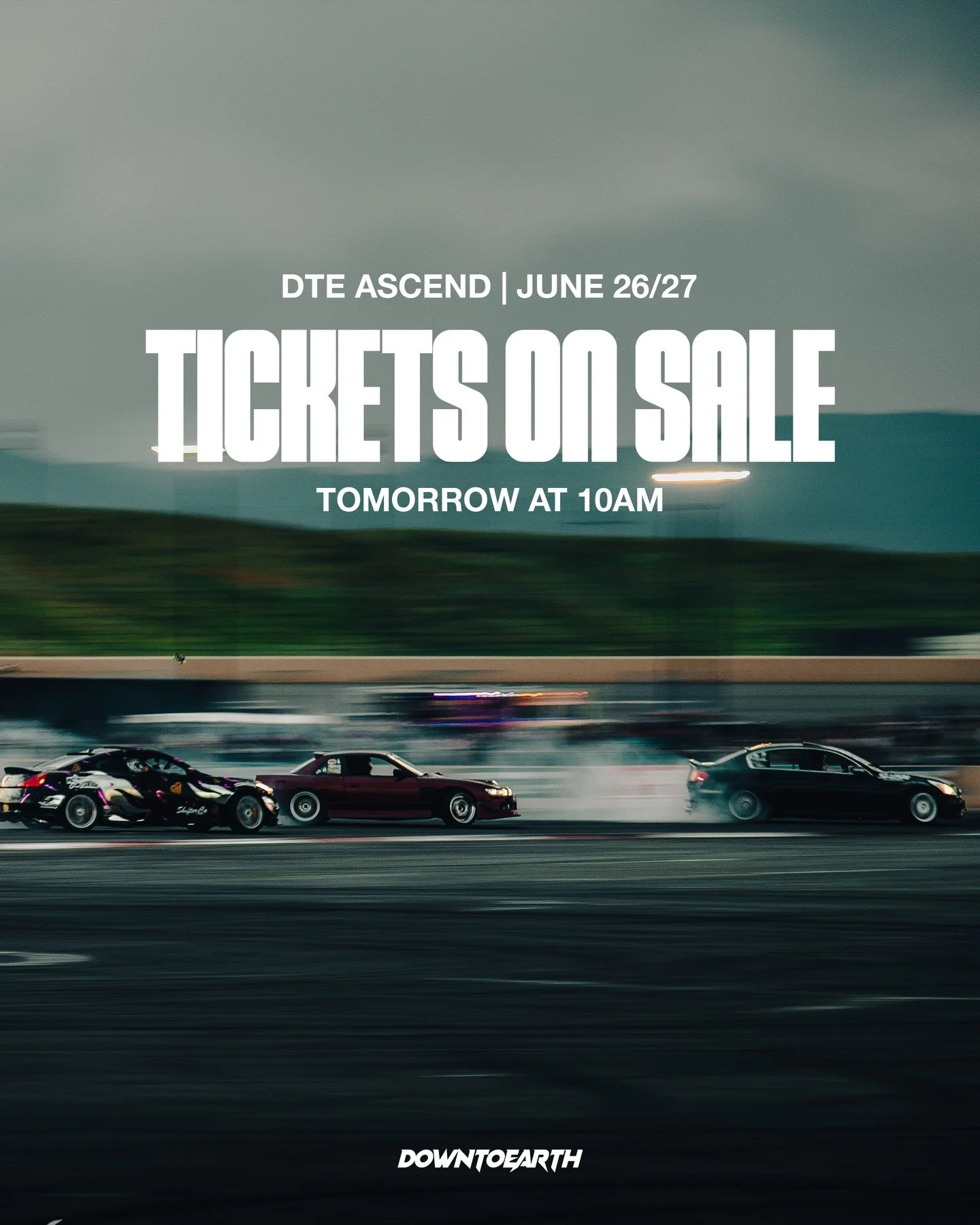 ᴅᴏᴡɴ ᴛᴏ ᴇᴀʀᴛʜ ᴀꜱᴄᴇɴᴅ | 𝗧𝗶𝗰𝗸𝗲𝘁𝘀 𝗼𝗻 𝗦𝗮𝗹𝗲 𝗧𝗼𝗺𝗼𝗿𝗿𝗼𝘄

Set post notifications to be amongst the first to know. Space is limited. Offering discounts while supplies last. 

You&rsquo;re not going to want to miss this year. New features a