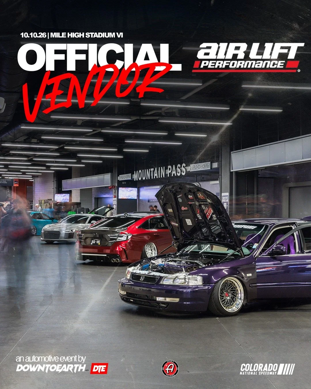 We have been excited to announce this! @air_lift_performance will be an official vendor at #MileHighVI. They don't come out for just anything, so let's get the best of the best out there! Stop by the booth and grab yourself some merch or some new bag