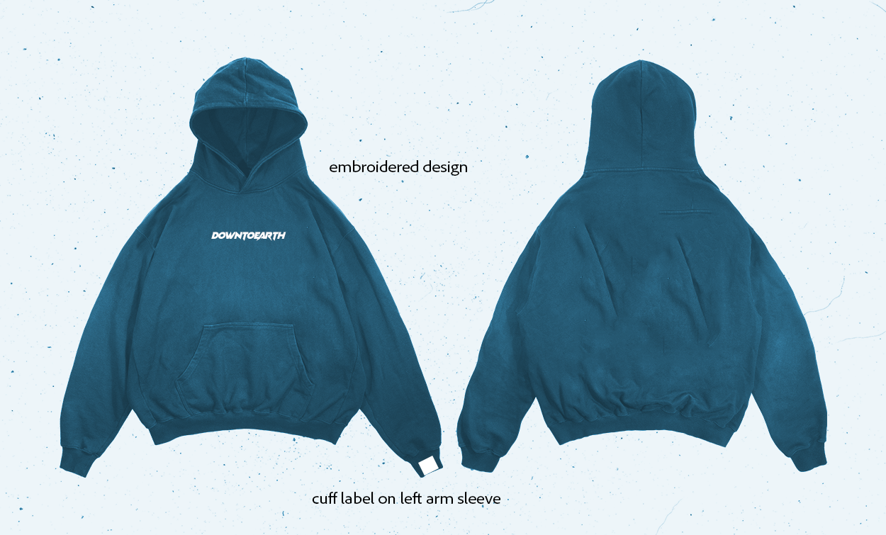 DTE Essential Hoodie - Vintage Blue