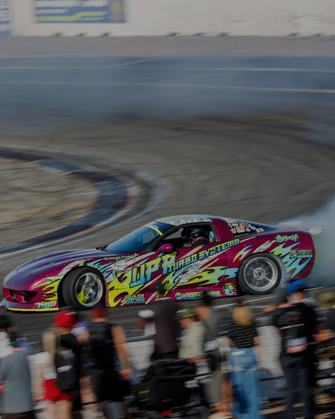 Down To Earth festival corvette drifting
