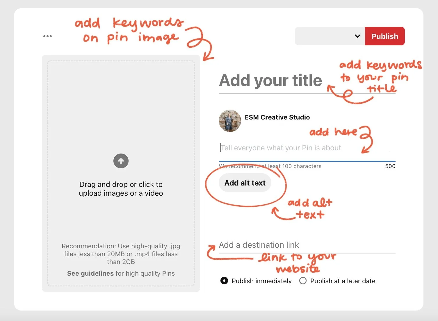 PINTEREST FOR CREATIVES — ESM Creative Studio | by Emma McGoldrick