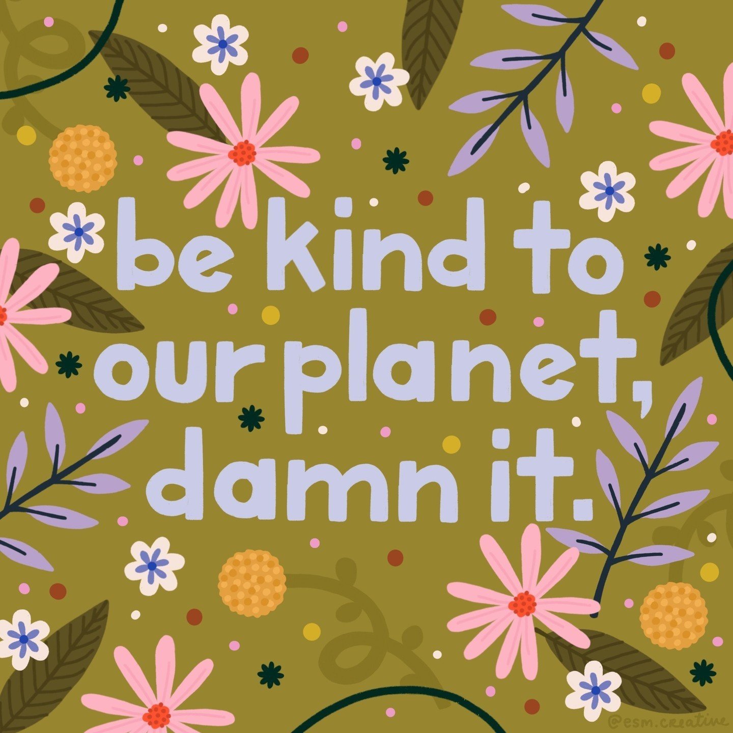 a little Earth Day (and every day) reminder 🌎🌳🌷⁠
⁠
in honor of today -- here are a few tips for how to be more green as a designer:⁠
⁠
🌎 eco packaging -- when suggesting packaging to clients, opt for more sustainable options -- recycled materials