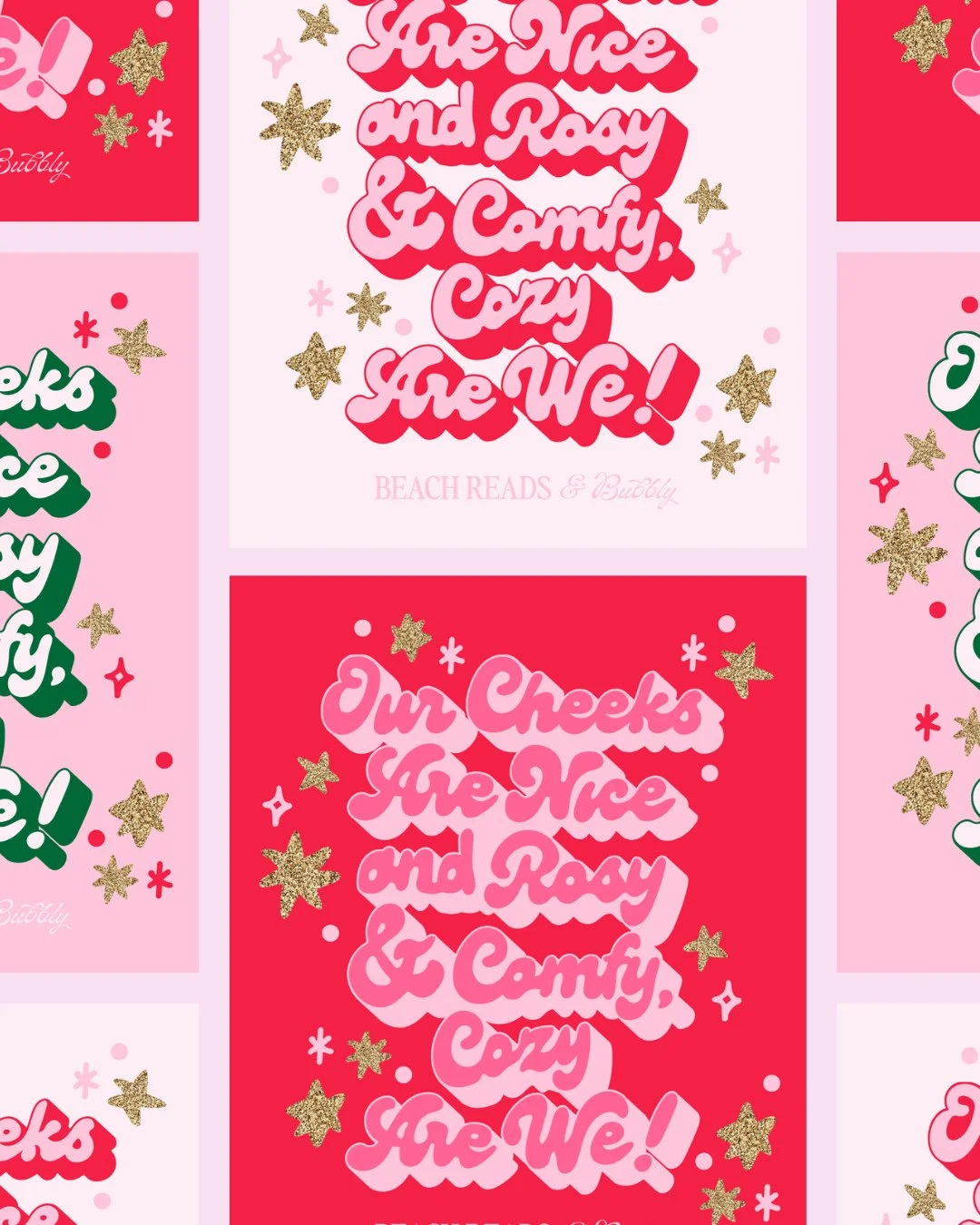 Happy December! Getting in the spirit with this cutie handlettered graphic for @beachreadsandbubbly 💗⁠
⁠
#handlettering