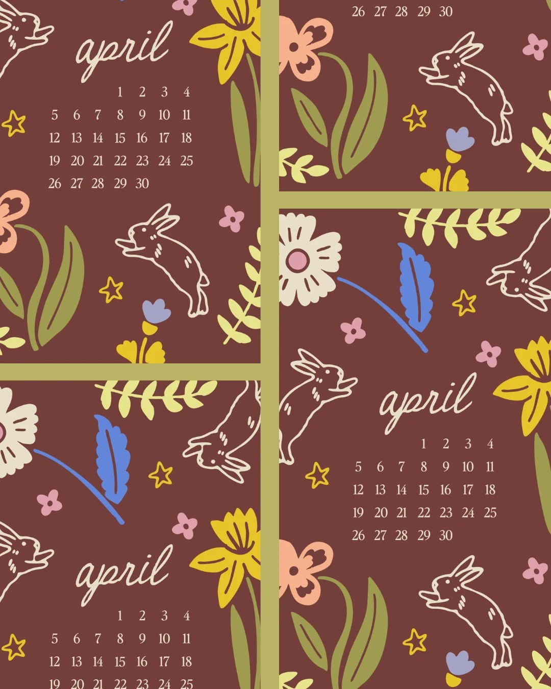 Happy April! 🪻🌷🌼⁠
⁠
So obsessed with these wallpapers for @beachreadsandbubbly!⁠
⁠
#illustrationartists #digitalillustration #visualstorytelling #brandillustration #customillustration⁠