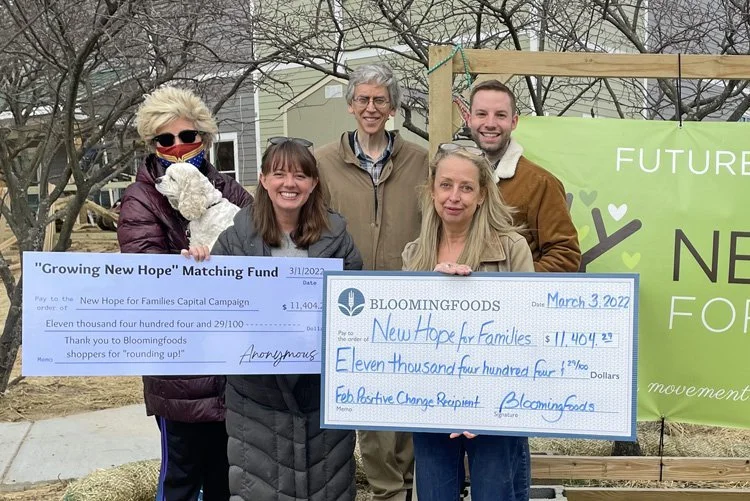 Bloomingfoods shoppers support New Hope with Positive Change