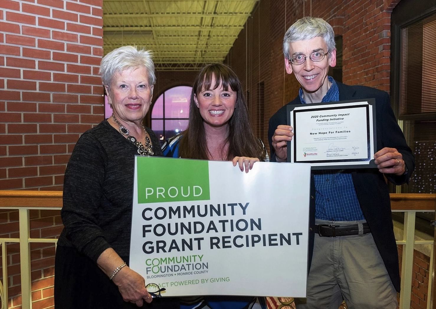 New Hope Receives $50,000 Grant from Community Foundation!