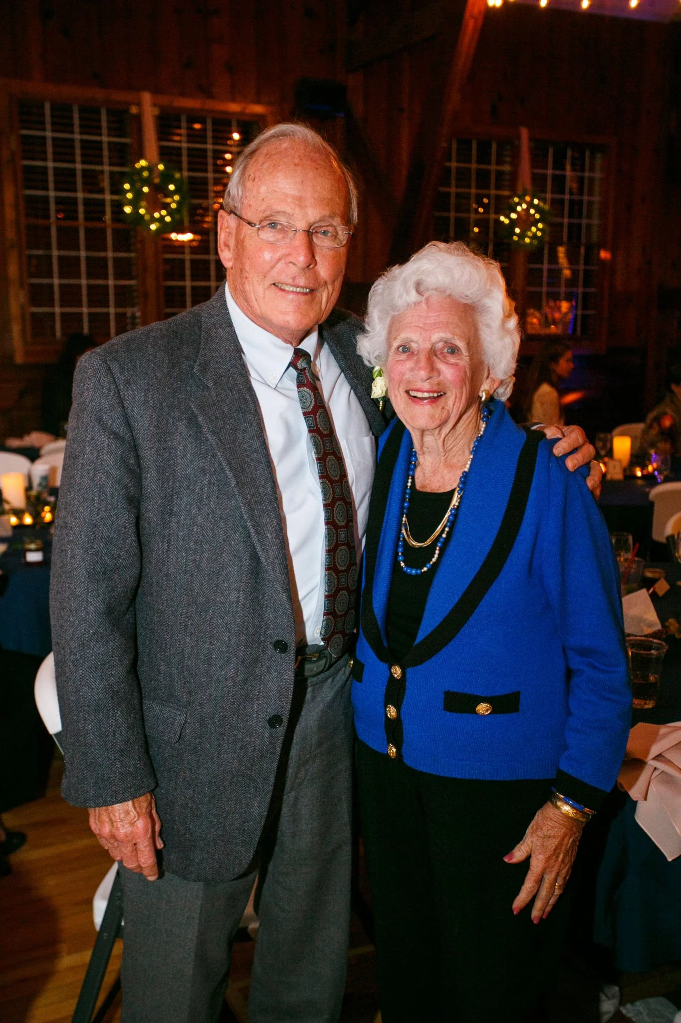 Dr. Richard Schilling (left) and Barbara Schilling (right) at a fundraising event for New Hope