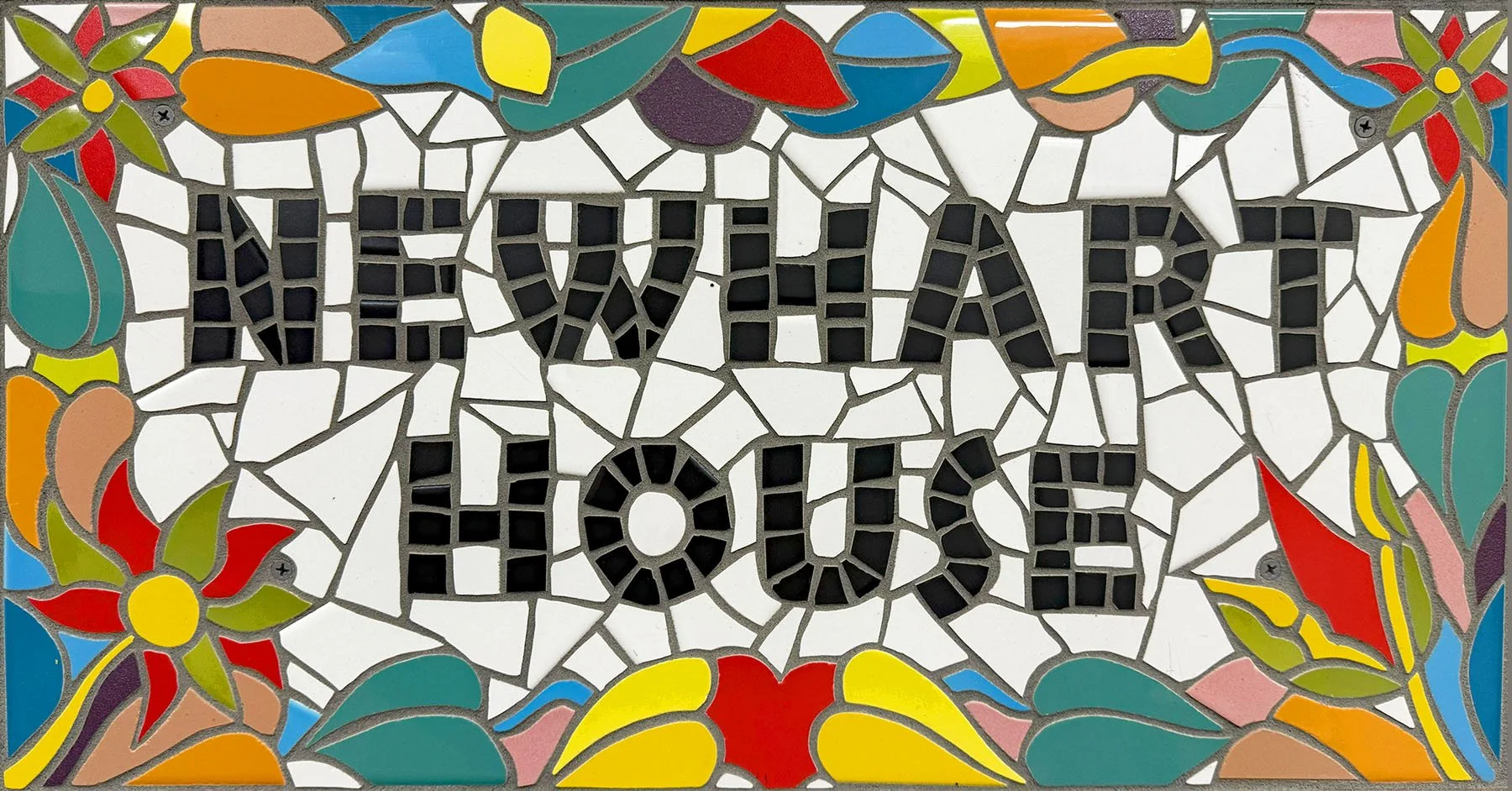 Newhart House mosaic plaque