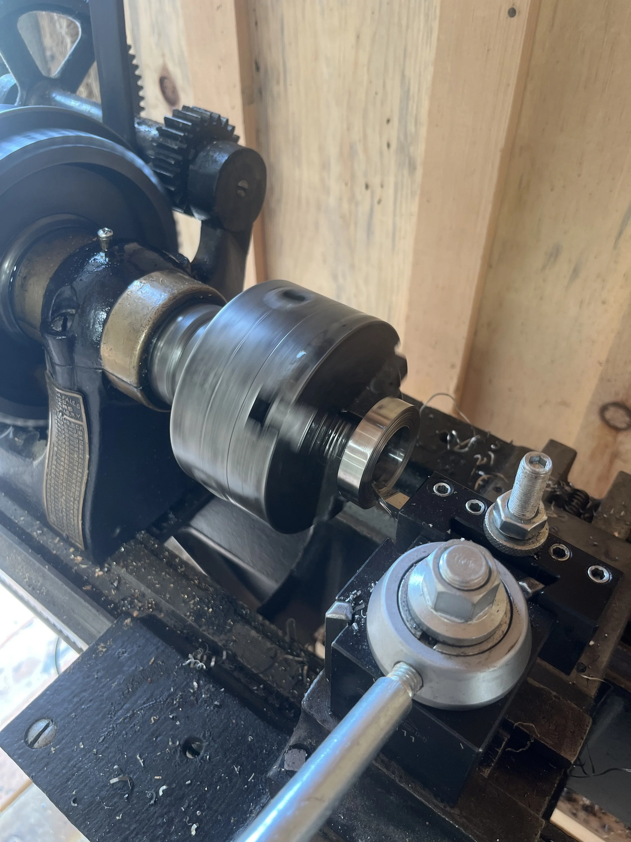 Resizing shaper collar on the Star lathe