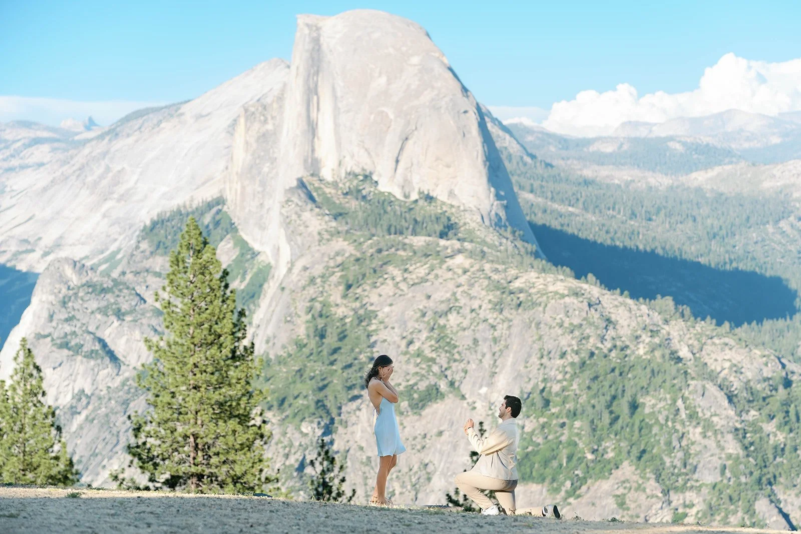 Glacier Point Proposal in Yosemite National Park | Laurent &amp; Elizabeth