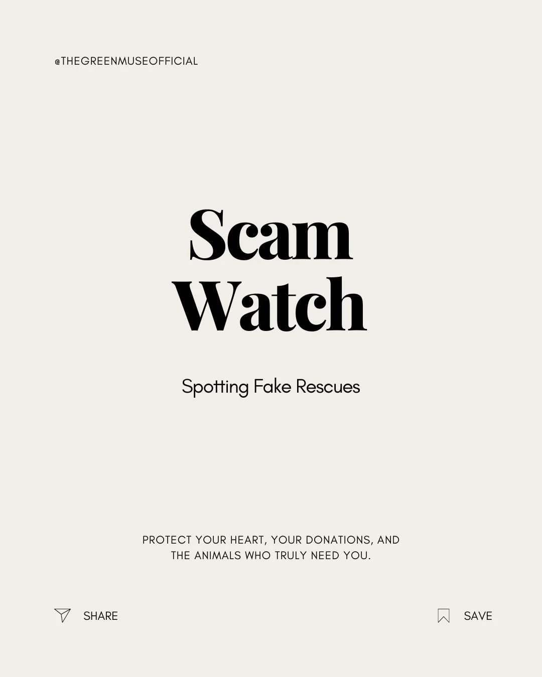 Scammers are getting bolder, and every fake &ldquo;rescue&rdquo; they run steals food, vet care, and second chances from animals who truly need it.

That&rsquo;s why we&rsquo;re sharing this important video from 𝐅𝐫𝐢𝐞𝐧𝐝𝐬 𝐨𝐟 𝐁𝐞𝐧𝐞𝐥𝐥𝐢 𝐅?