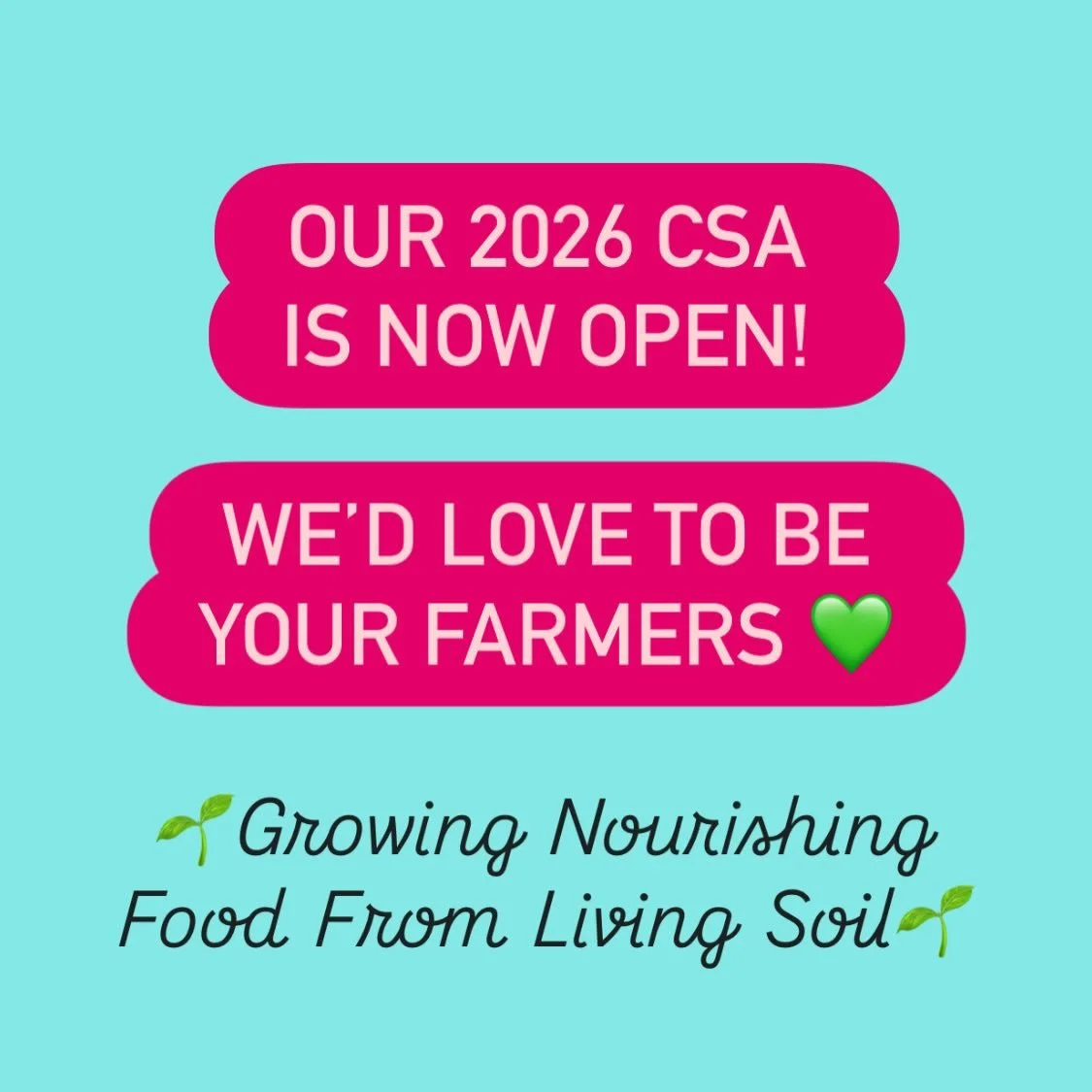 You can now sign up for our 2026 CSA! Head to our website www.deephollow.farm to learn more 🌱 We&rsquo;d love to be your farmers!