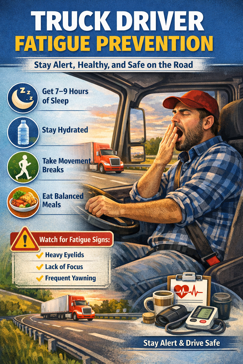 Truck Driver Fatigue Prevention: Practical Ways Drivers Can Stay Alert and Safe on the Road