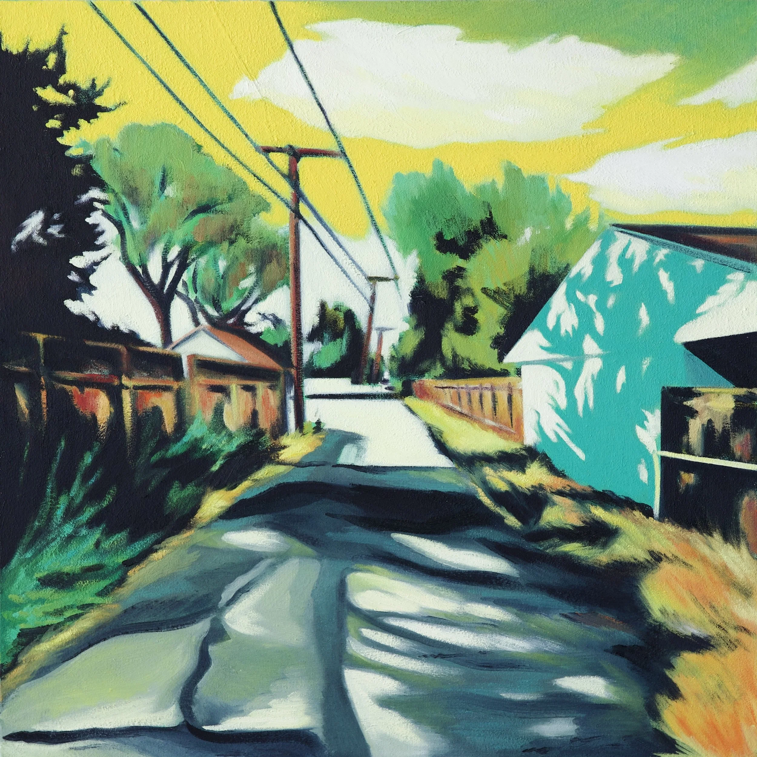 DENVER.  OIL ON CANVAS.  2025.  24 X 24"