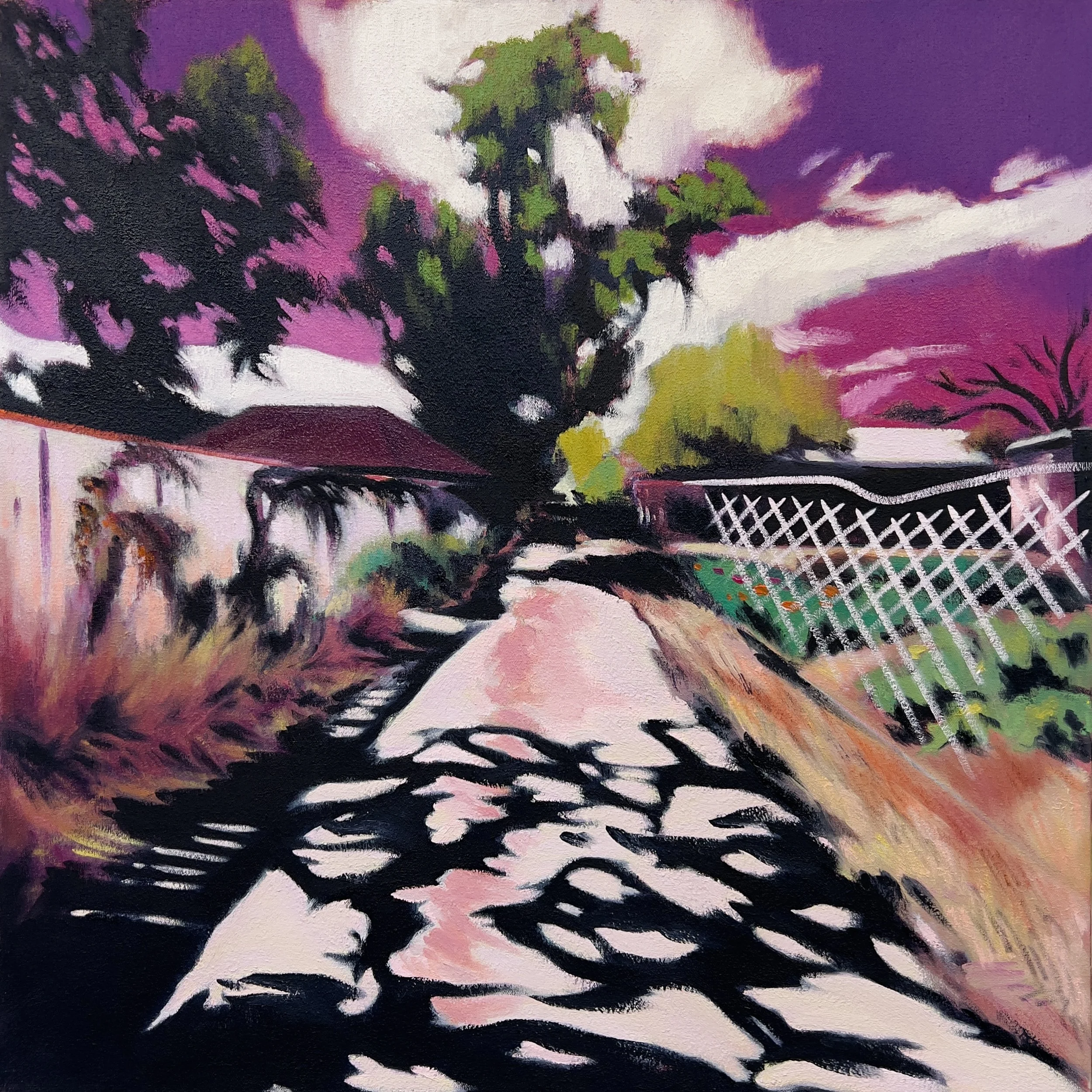 ROBERTA.  OIL ON CANVAS.  24 X 24"