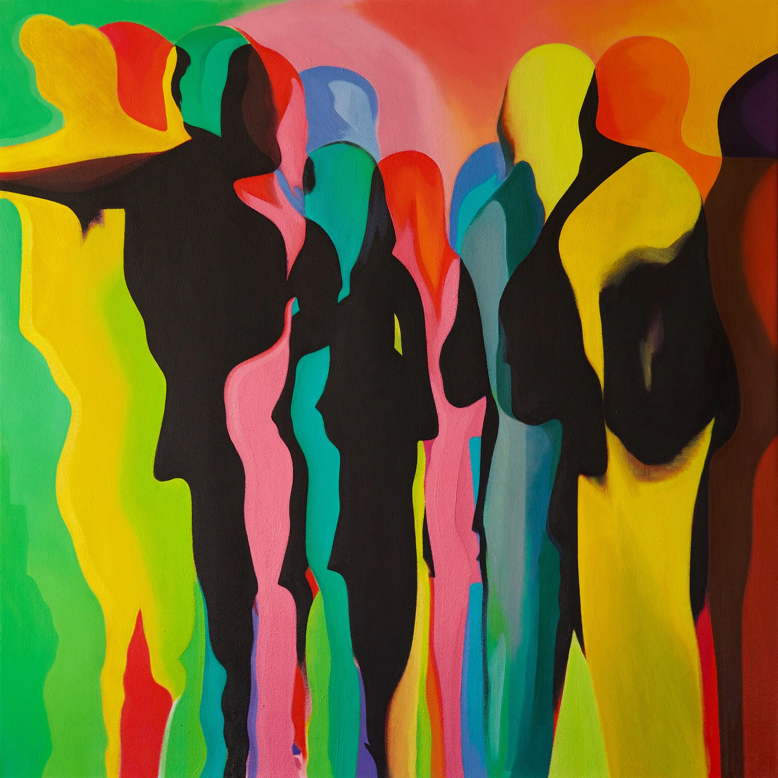 METAMORPHOSIS.  OIL ON CANVAS.  2025.  48 X 48"