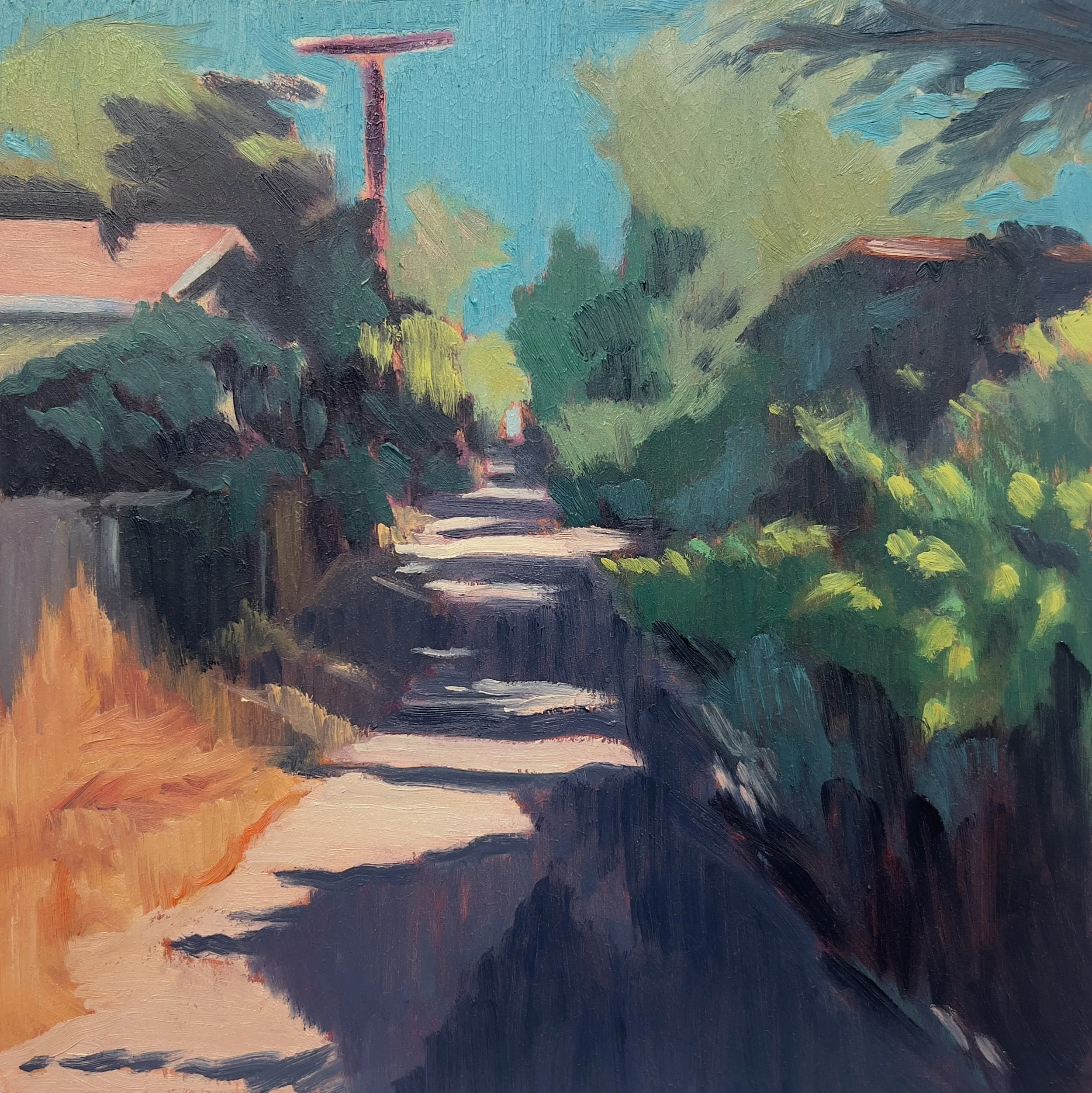 WILLIAMS.  OIL ON PANEL.  12 X 12"