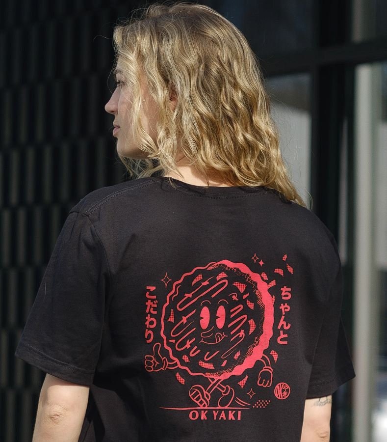 OK YAKI Yaki Man shirt (black) - $25