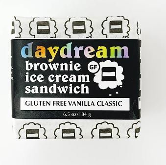 King of Pops Daydream Brownie Ice Cream Sandwiches - Gluten Free Vanilla - $10.99